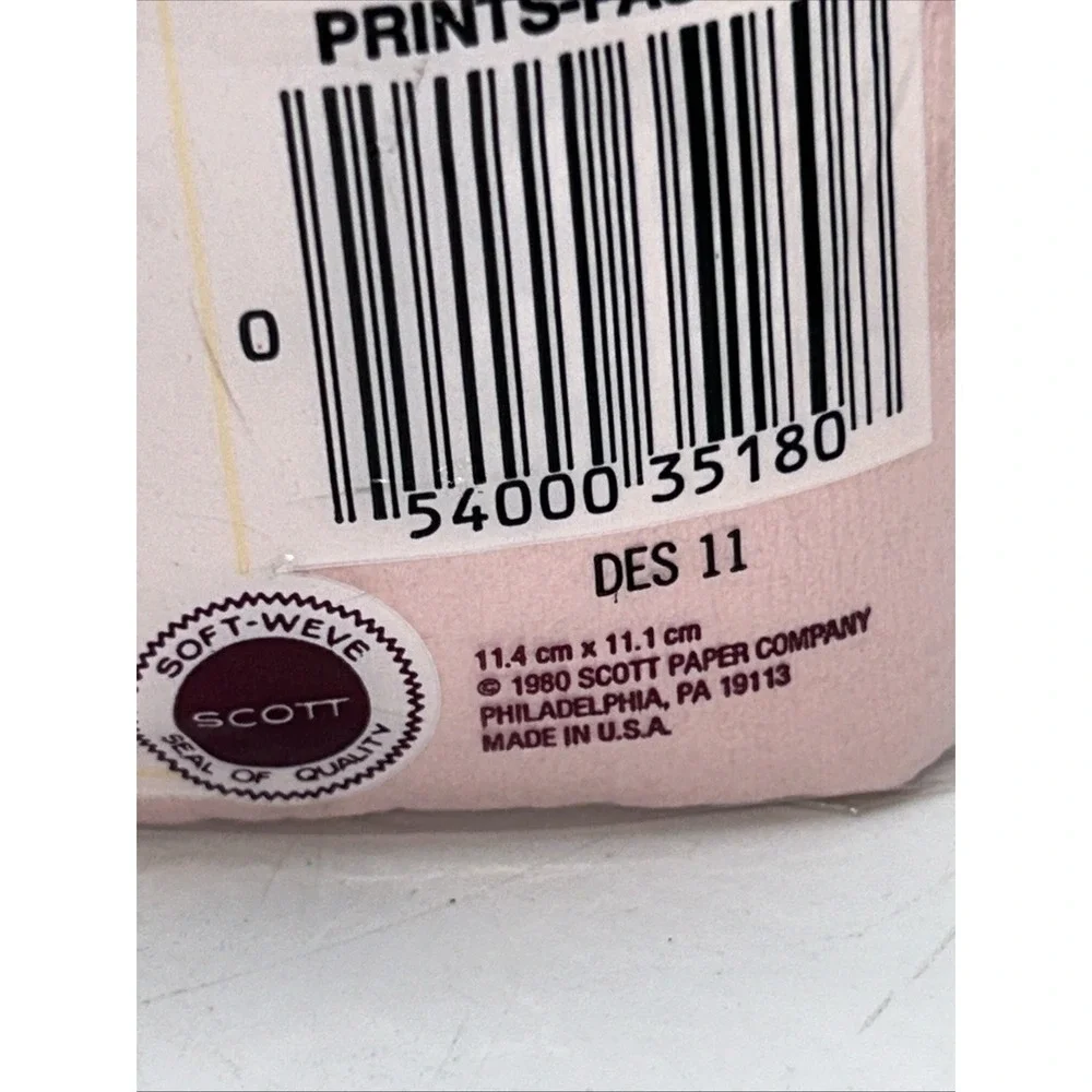 Vintage Scott Toilet Paper Soft-Weve Pink Pastel 1980 Original Package TV Prop